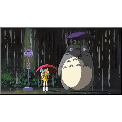 Figurine Semic - Studio Ghibli Mon Voisin Totoro Tableau Bois Bus Stop Boutique Geneve Suisse