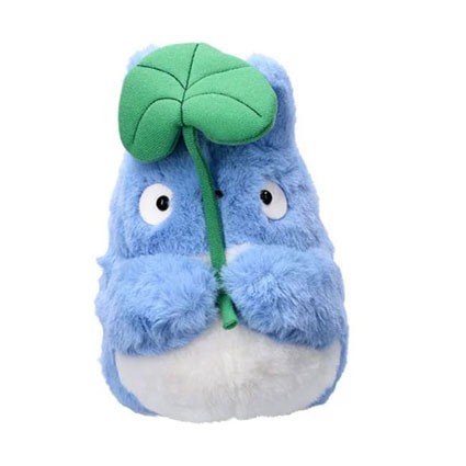 Figur Semic - Studio Ghibli My Neighbor Totoro Nakayoshi Plush Medium Totoro with Leaf Geneva Store Switzerland