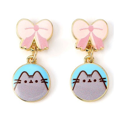 Figuren Carat Shop, The - Pusheen Pusheen Drop Ohrringe Pink Bows Genf Shop Schweiz