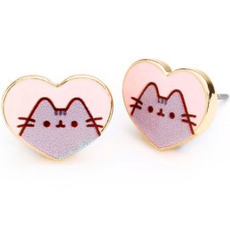 Figuren Carat Shop, The - Pusheen Pusheen Stud Ohrringe Stud Pink and Gold Heart Genf Shop Schweiz