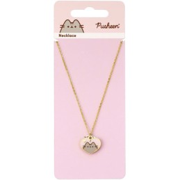 Figuren Carat Shop, The - Pusheen Pusheen Halskette und Anhänger Pink and Gold Heart Genf Shop Schweiz