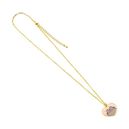 Figuren Carat Shop, The - Pusheen Pusheen Halskette und Anhänger Pink and Gold Heart Genf Shop Schweiz