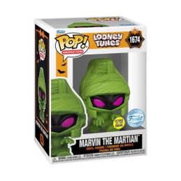 Figur Funko Pop Glow in the Dark Looney Tunes Halloween Marvin Mummy Limited Edition Geneva Store Switzerland