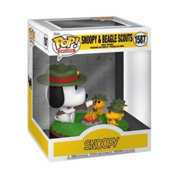 Figur Funko Pop Deluxe Peanuts Snoopy with Beagle Scouts Camping Geneva Store Switzerland