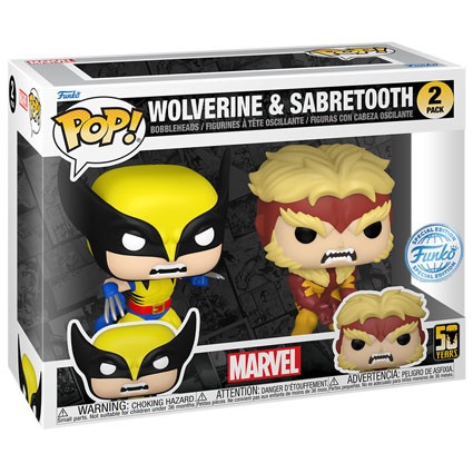 Figurine Funko Pop Wolverine et Sabretooth 2-Pack Edition Limitée Boutique Geneve Suisse