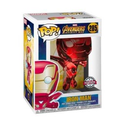 Figur Funko Pop Marvel Avengers Infinity War Iron Man Flying Red Chrome Limited Edition Geneva Store Switzerland