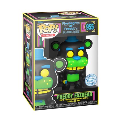 Figur Funko Pop Blacklight Five Nights at Freddy's Freddy Fazbear Limited Edition Geneva Store Switzerland