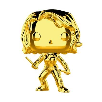 Figur Funko Pop Marvel Studios 10 Anniversary Black Widow Chrome Limited Edition Geneva Store Switzerland