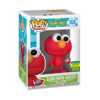 Figurine Funko Pop SC 2024 Sesame Street Elmo with Rocco Edition Limitée Boutique Geneve Suisse