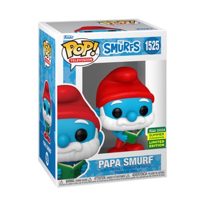 Figur Funko Pop SC 2024 The Smurfs Papa Smurf Limited Edition Geneva Store Switzerland