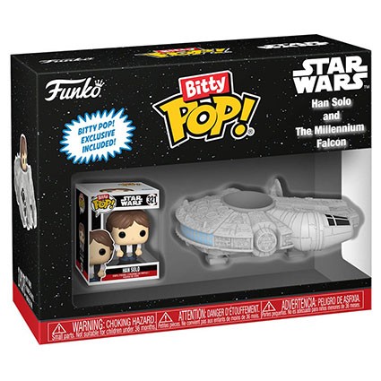 Figurine Funko Pop Bitty Rides Star Wars Han Solo avec Millenium Falcon Boutique Geneve Suisse