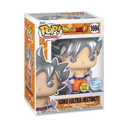 Figurine Funko Pop Phosphorescent Dragonball Super Goku Ultra Instinct Edition Limitée Boutique Geneve Suisse