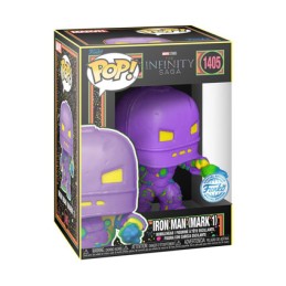 Figur Funko Pop Blacklight Iron Man MkI Infinity Saga Limited Edition Geneva Store Switzerland