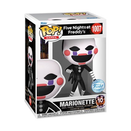 Figurine Funko Pop Five Nights at Freddy's 10ème Anniversaire Marionette Edition Limitée Boutique Geneve Suisse