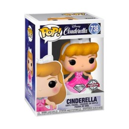 Figur Funko Pop Diamond Glitter Cinderella Pink Dress Limited Edition Geneva Store Switzerland