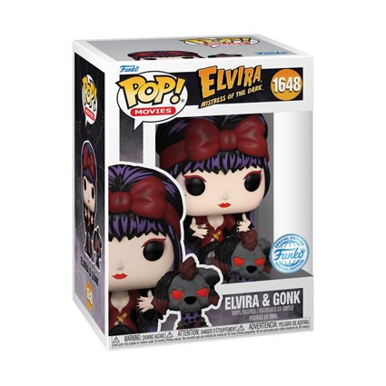 Figur Funko Pop Elvira and Gonk Moonlight Limited Edition Geneva Store Switzerland