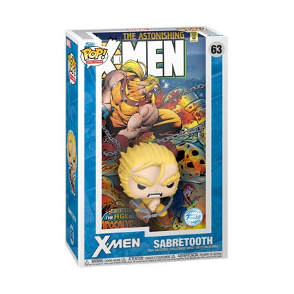 Figur Funko Pop Comic Cover Sabretooth Age of Apocalypse with Hard Acrylic Protector Limited Edition Geneva Store Switzerland