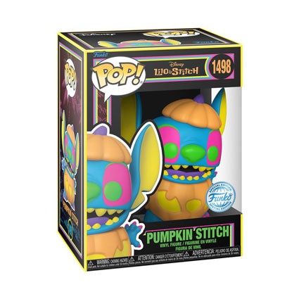 Figurine Funko Pop Blacklight Lilo et Stitch Pumpkin Stitch Edition Limitée Boutique Geneve Suisse