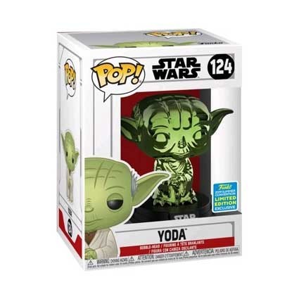 Figuren Funko Pop SDCC 2019 Star Wars Yoda Grün Chrome Limitierte Auflage Genf Shop Schweiz