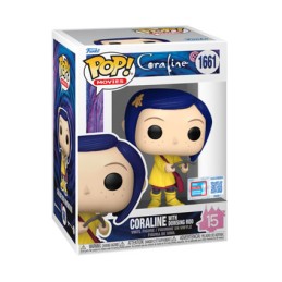 Figur Funko Pop FCE2024 Coraline 2009 Coraline with Dowsing Rod Limited Edition Geneva Store Switzerland