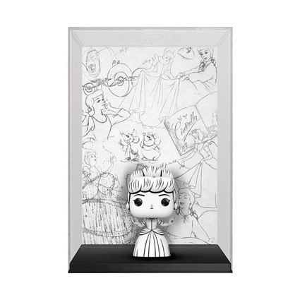 Pop Comic Cover Cinderella Sketched Cinderella with Hard Acrylic Protector