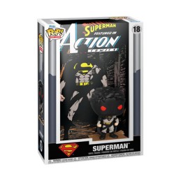 Figur Funko Pop Comic Cover Action Comics Superman with Hard Acrylic Protector Geneva Store Switzerland