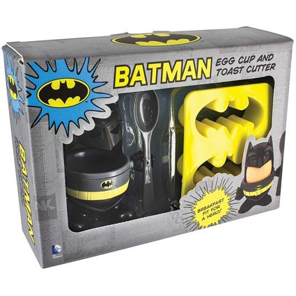 Figurine Paladone DC Comics Batman Coquetier, Cuillere et Coupe-pain Boutique Geneve Suisse