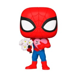 Figurine Funko Pop Spider-Man with Flowers Valentine's Day Edition Limitée Boutique Geneve Suisse