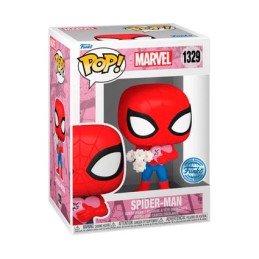 Figurine Funko Pop Spider-Man with Flowers Valentine's Day Edition Limitée Boutique Geneve Suisse