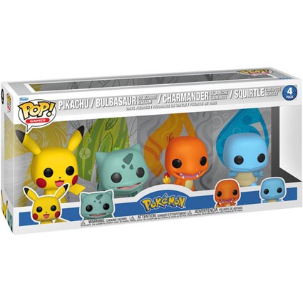 Figurine Funko Pop Pokemon Starters 4-Pack Edition Limitée Boutique Geneve Suisse