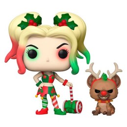 Figur Funko Pop DC Comics Holiday Harley Quinn with Helper (Rare) Geneva Store Switzerland