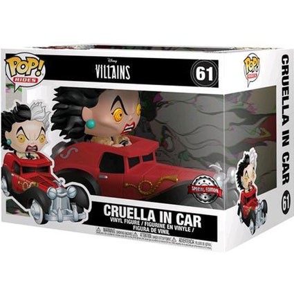 Pop Rides 101 Dalmatians Cruella De Vil in Car Limited Edition