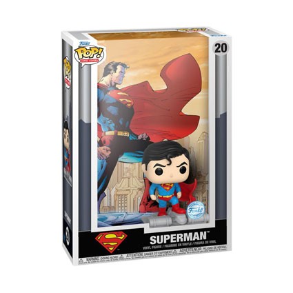 Pop Comic Cover Superman 85ème Anniversaire avec Boîte de Protection Acrylique Edition Limitée