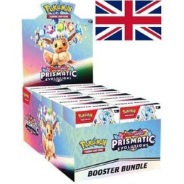 Figurine Pokémon Company International Carte Pokémon en Anglais Prismatic Evelutions Écarlate et Violet Boutique Geneve Suisse