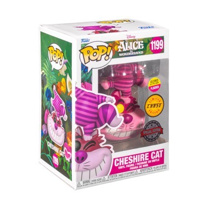 Figurine Funko Pop Phosphorescent Alice in Wonderalnd Cheshire Cat on Head Chase Edition Limitée Boutique Geneve Suisse