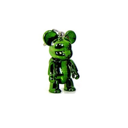Figur Toy2R Qee mini Bear Metallic Vert (No box) Geneva Store Switzerland
