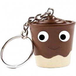 Figur Kidrobot Yummy World Pudding Cup Chocolate Keychain by Kidrobot Geneva Store Switzerland